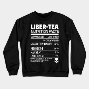 Helldivers 2 'Liber-tea' Nutrition Crewneck Sweatshirt